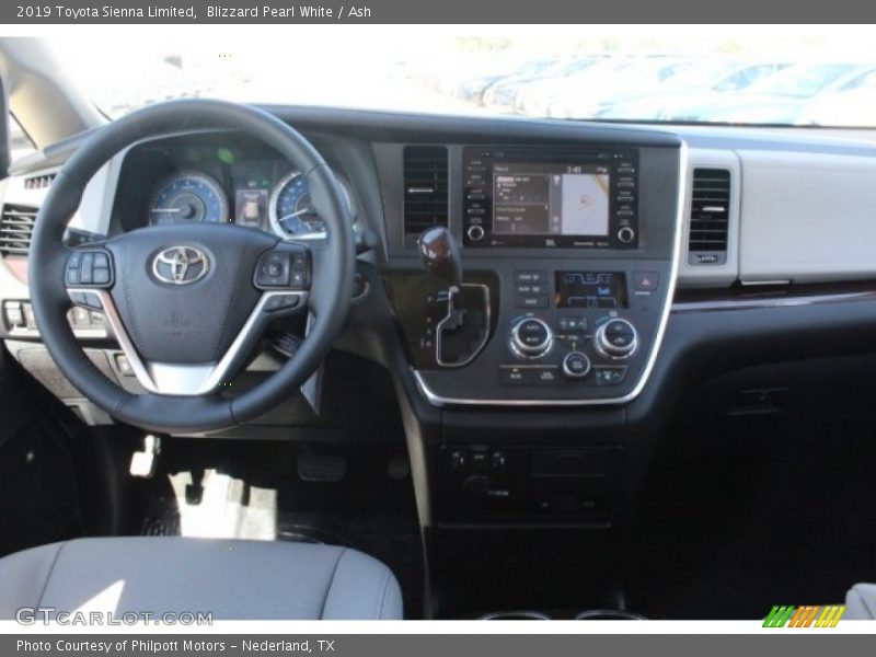 Blizzard Pearl White / Ash 2019 Toyota Sienna Limited