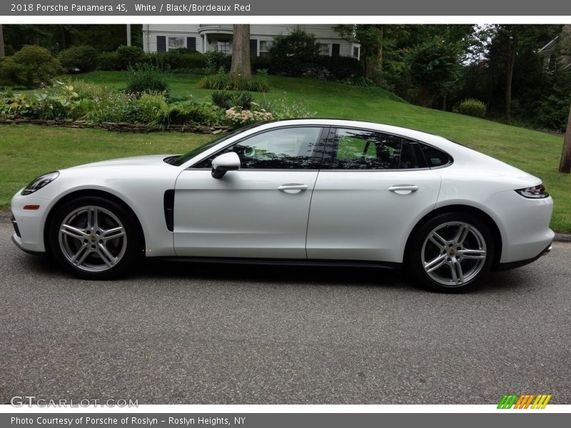 White / Black/Bordeaux Red 2018 Porsche Panamera 4S