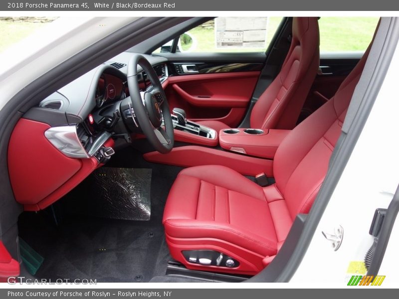 White / Black/Bordeaux Red 2018 Porsche Panamera 4S