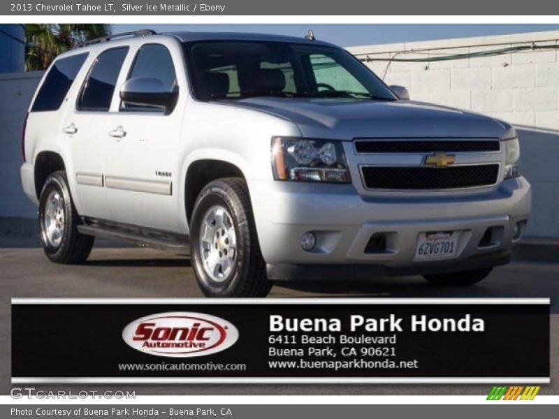 Silver Ice Metallic / Ebony 2013 Chevrolet Tahoe LT
