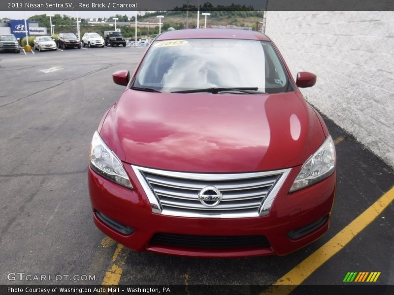 Red Brick / Charcoal 2013 Nissan Sentra SV