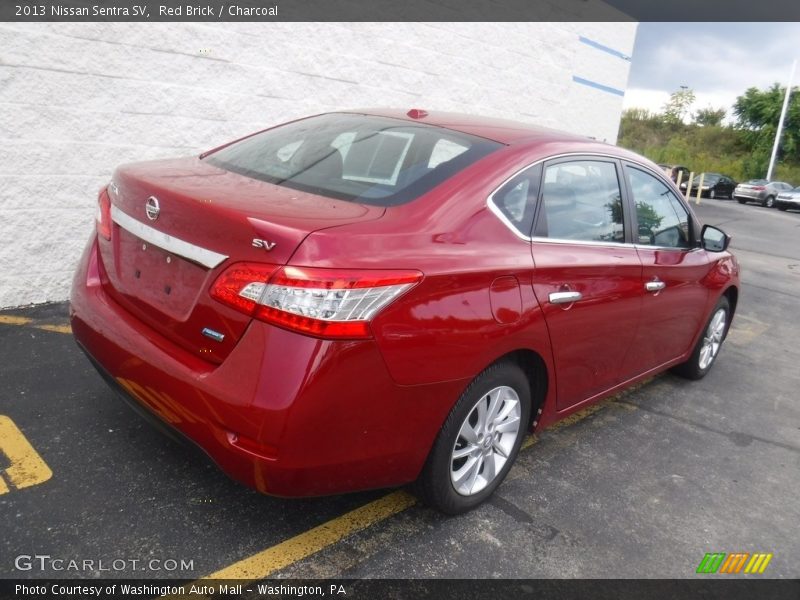 Red Brick / Charcoal 2013 Nissan Sentra SV