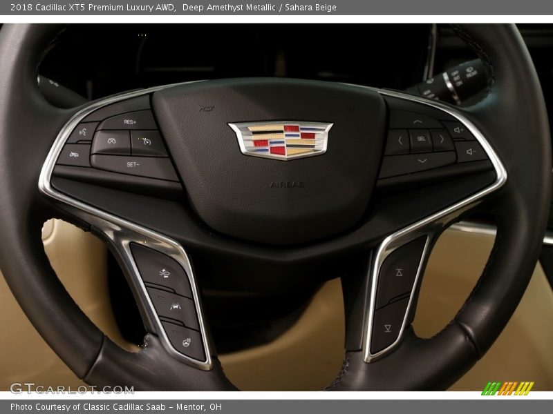 Deep Amethyst Metallic / Sahara Beige 2018 Cadillac XT5 Premium Luxury AWD