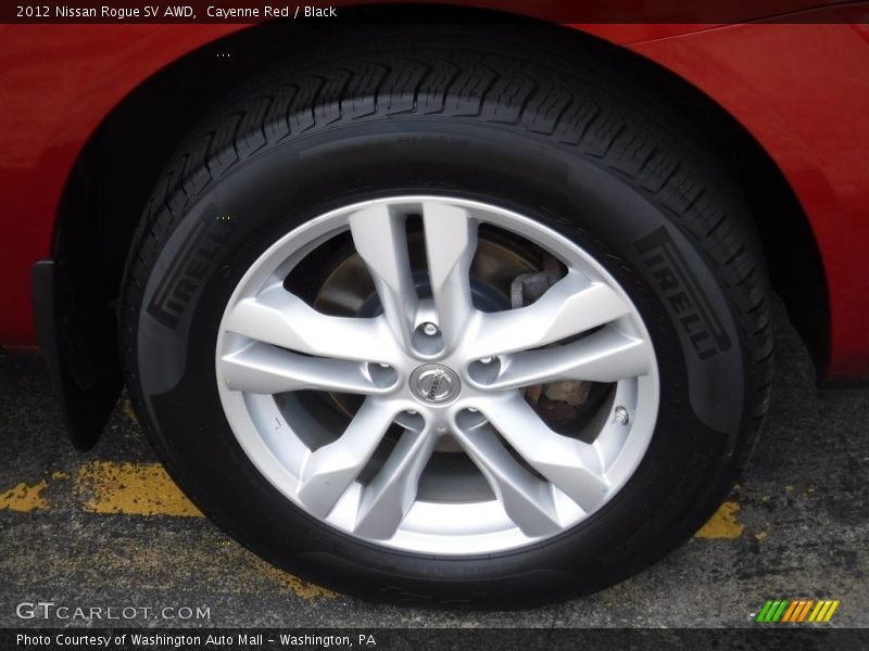 Cayenne Red / Black 2012 Nissan Rogue SV AWD