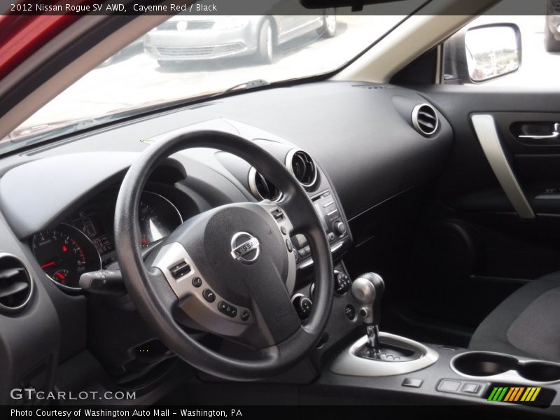 Cayenne Red / Black 2012 Nissan Rogue SV AWD