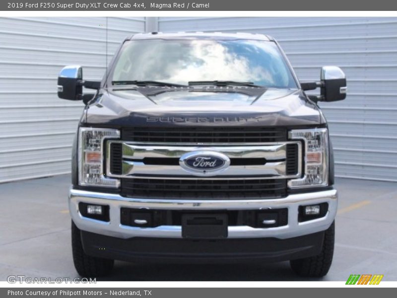 Magma Red / Camel 2019 Ford F250 Super Duty XLT Crew Cab 4x4