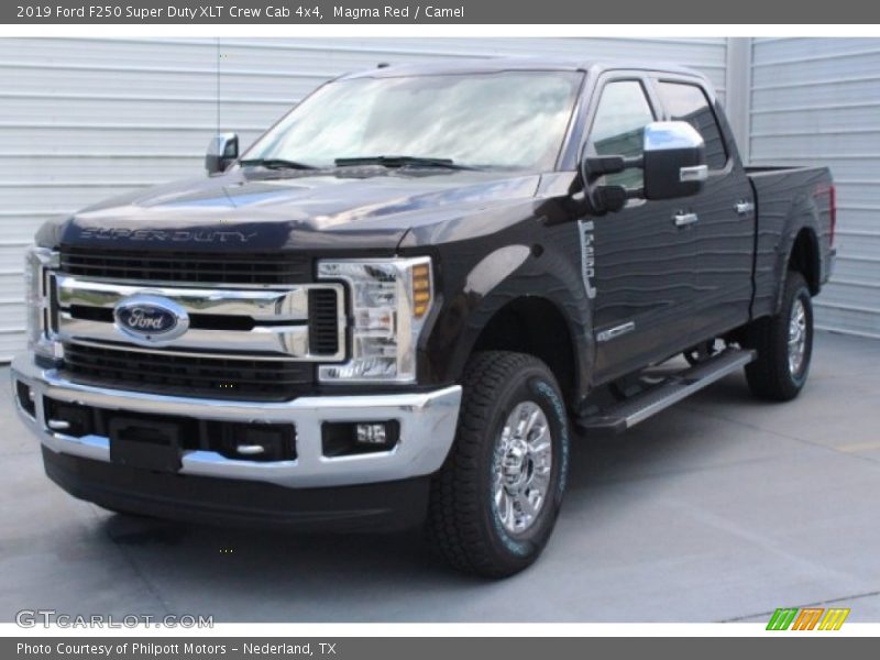 Magma Red / Camel 2019 Ford F250 Super Duty XLT Crew Cab 4x4