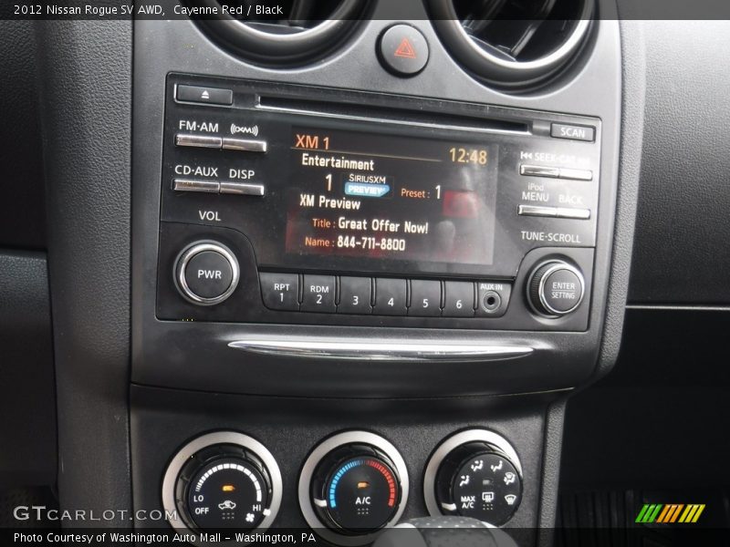 Cayenne Red / Black 2012 Nissan Rogue SV AWD