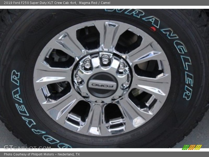 Magma Red / Camel 2019 Ford F250 Super Duty XLT Crew Cab 4x4