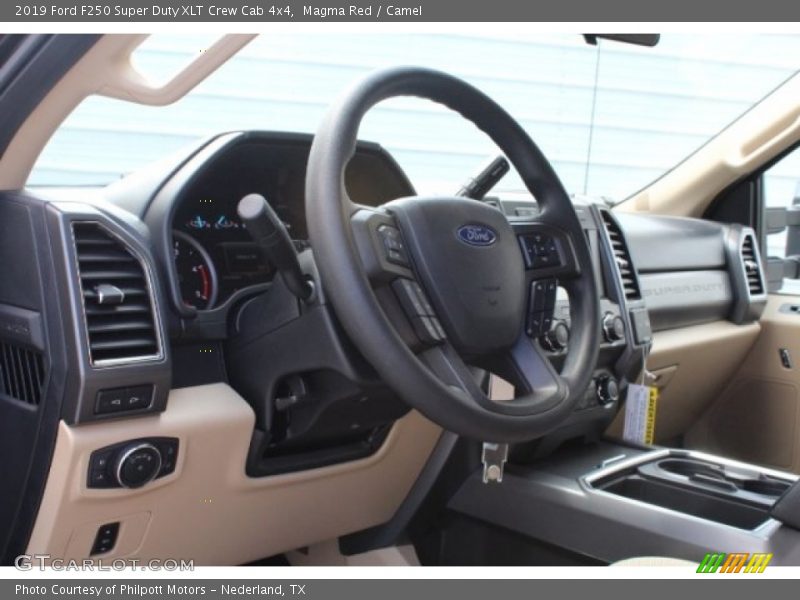 Magma Red / Camel 2019 Ford F250 Super Duty XLT Crew Cab 4x4