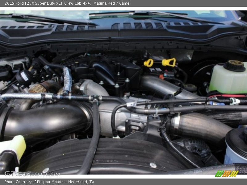 Magma Red / Camel 2019 Ford F250 Super Duty XLT Crew Cab 4x4