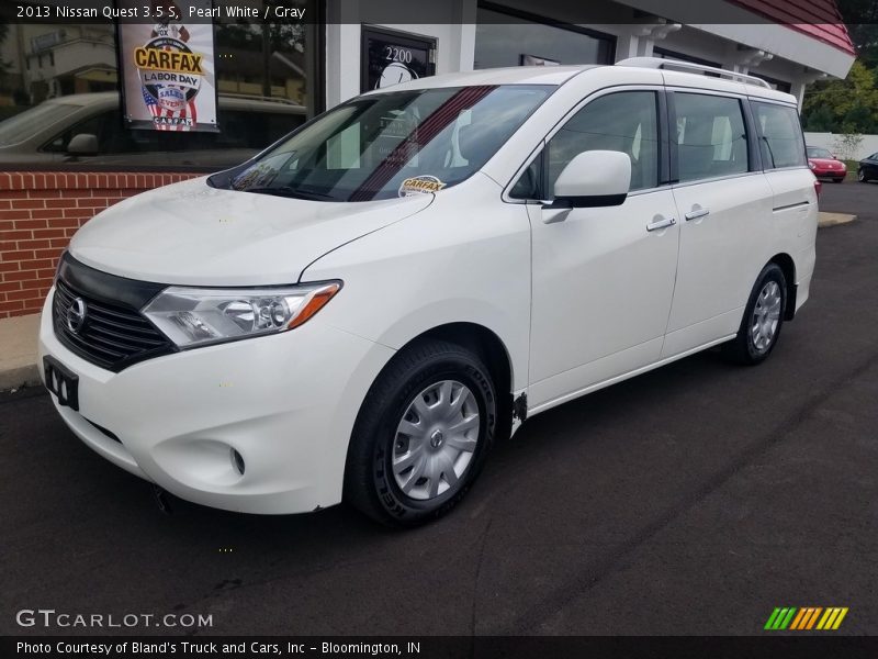 Pearl White / Gray 2013 Nissan Quest 3.5 S