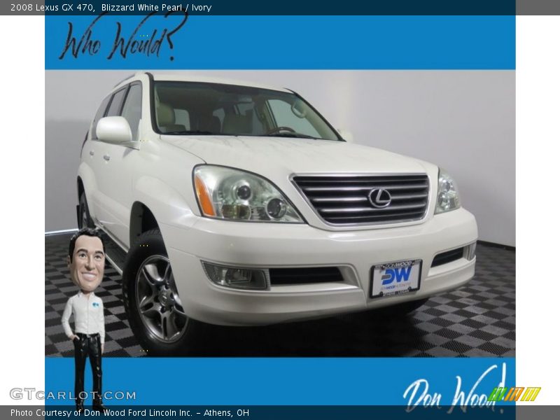 Blizzard White Pearl / Ivory 2008 Lexus GX 470