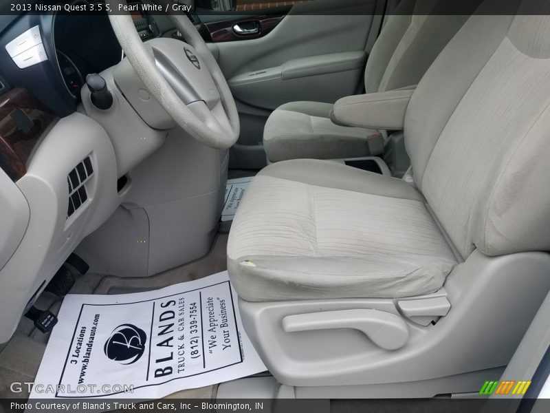 Pearl White / Gray 2013 Nissan Quest 3.5 S