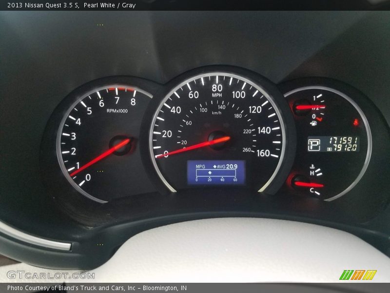 Pearl White / Gray 2013 Nissan Quest 3.5 S