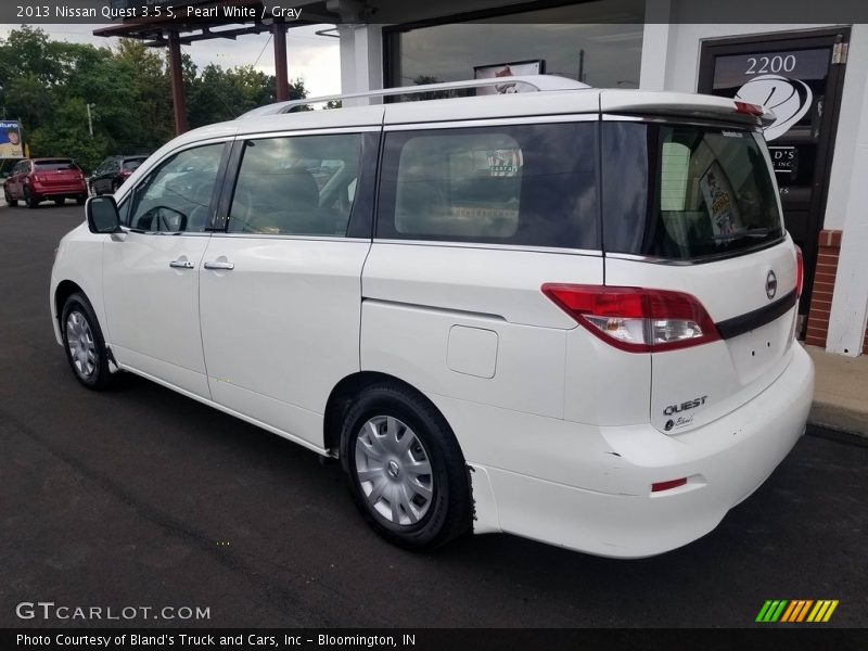 Pearl White / Gray 2013 Nissan Quest 3.5 S