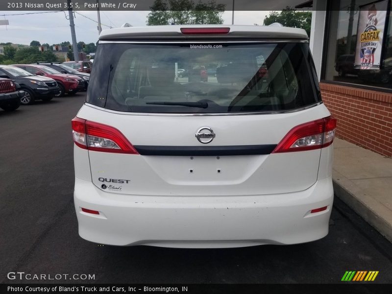 Pearl White / Gray 2013 Nissan Quest 3.5 S