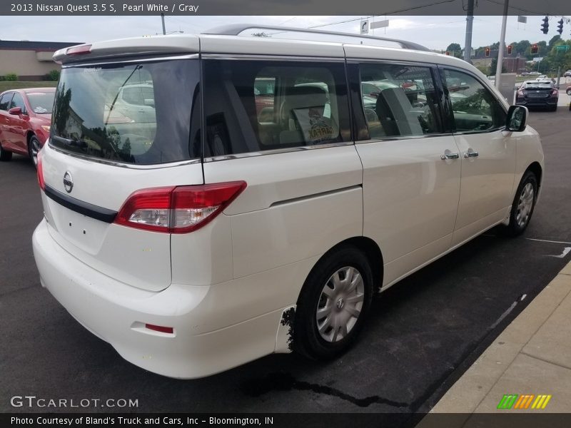 Pearl White / Gray 2013 Nissan Quest 3.5 S