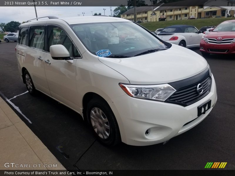 Pearl White / Gray 2013 Nissan Quest 3.5 S