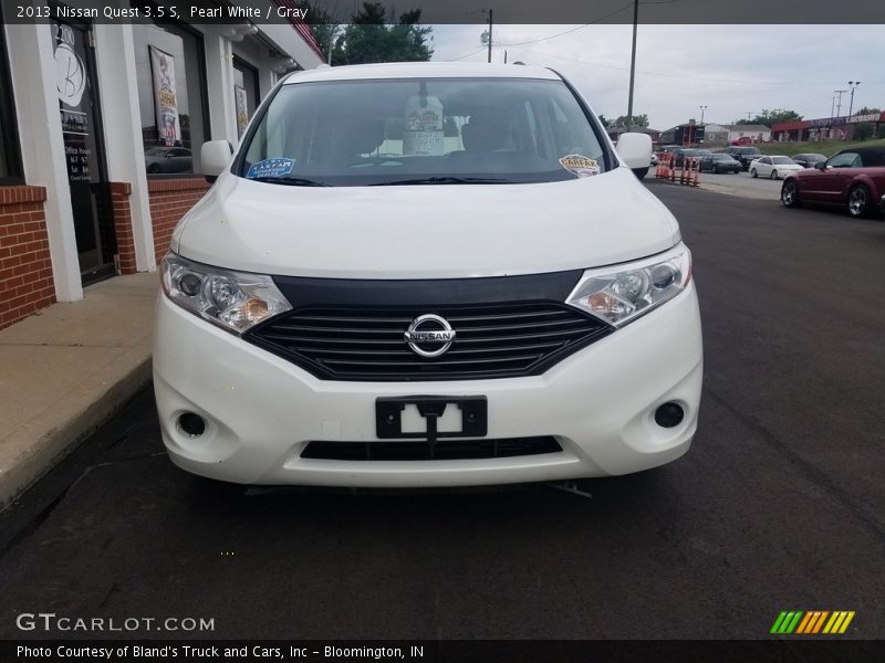 Pearl White / Gray 2013 Nissan Quest 3.5 S