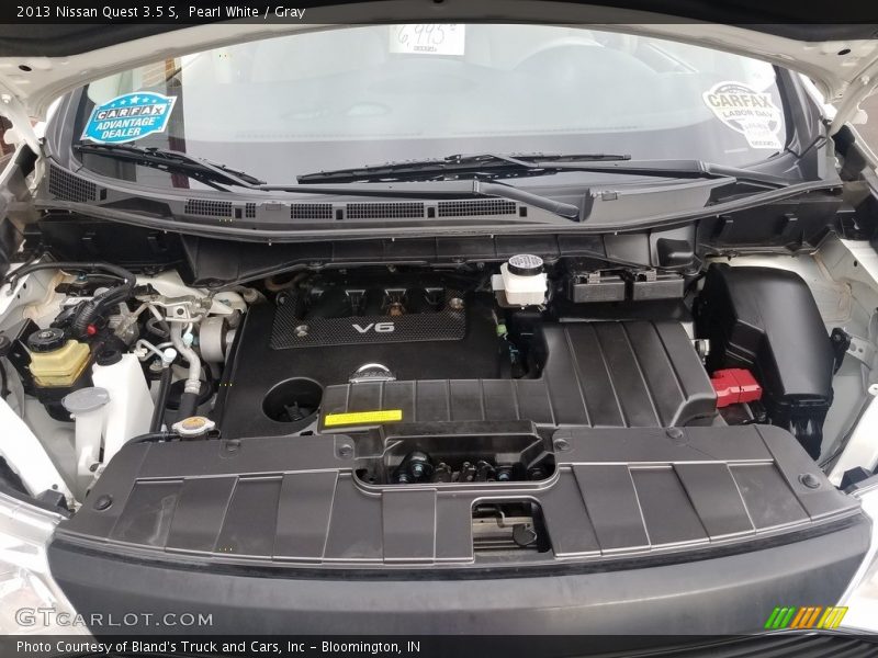 Pearl White / Gray 2013 Nissan Quest 3.5 S