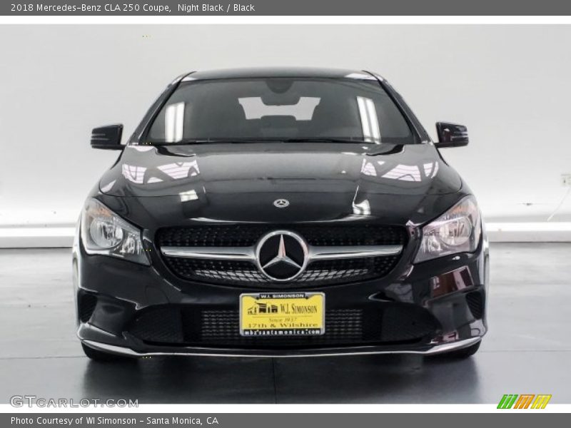 Night Black / Black 2018 Mercedes-Benz CLA 250 Coupe