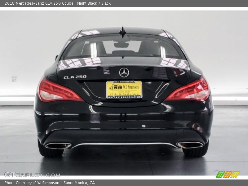 Night Black / Black 2018 Mercedes-Benz CLA 250 Coupe