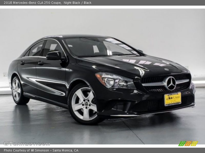 Night Black / Black 2018 Mercedes-Benz CLA 250 Coupe