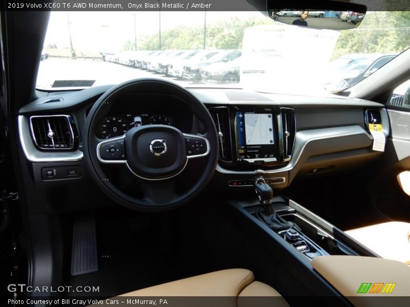Onyx Black Metallic / Amber 2019 Volvo XC60 T6 AWD Momentum
