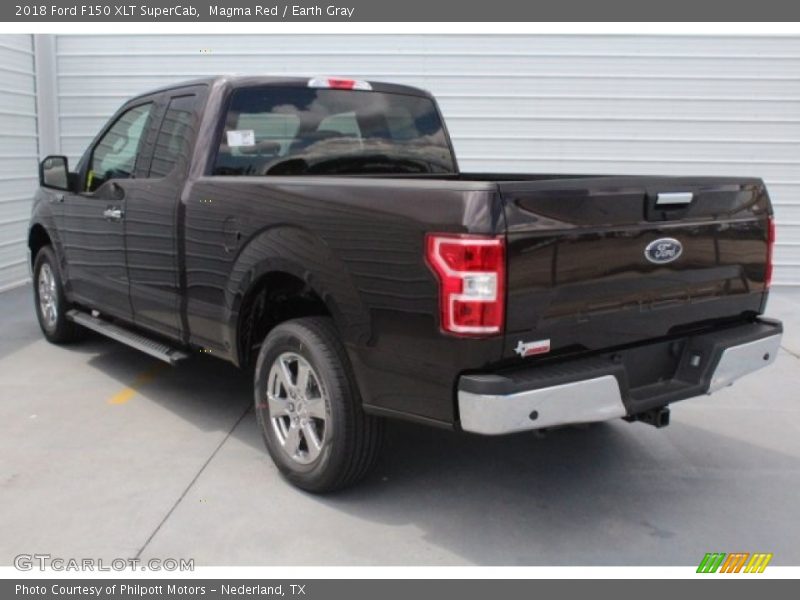 Magma Red / Earth Gray 2018 Ford F150 XLT SuperCab