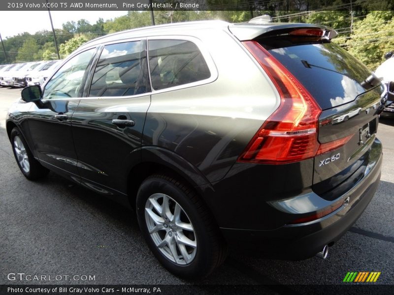 Pine Grey Metallic / Blonde 2019 Volvo XC60 T5 AWD Momentum