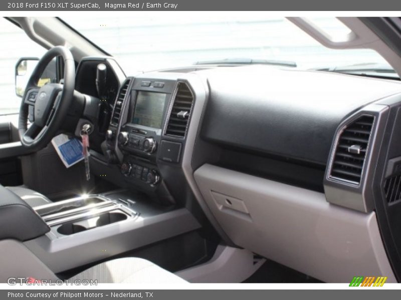 Magma Red / Earth Gray 2018 Ford F150 XLT SuperCab