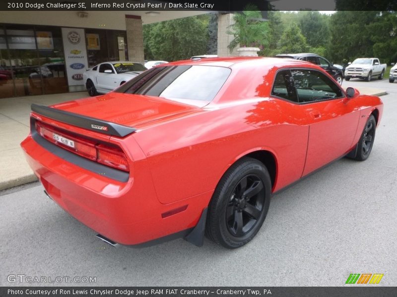 Inferno Red Crystal Pearl / Dark Slate Gray 2010 Dodge Challenger SE