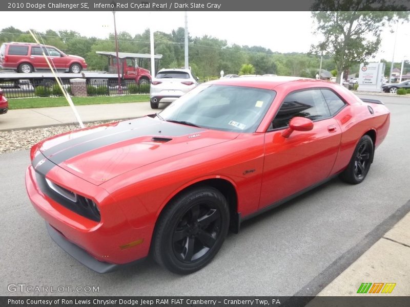 Inferno Red Crystal Pearl / Dark Slate Gray 2010 Dodge Challenger SE