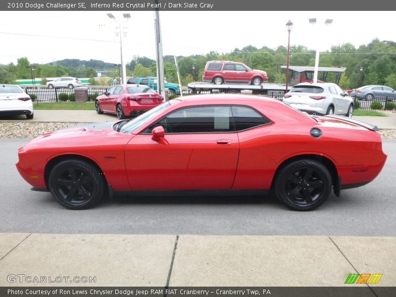 Inferno Red Crystal Pearl / Dark Slate Gray 2010 Dodge Challenger SE