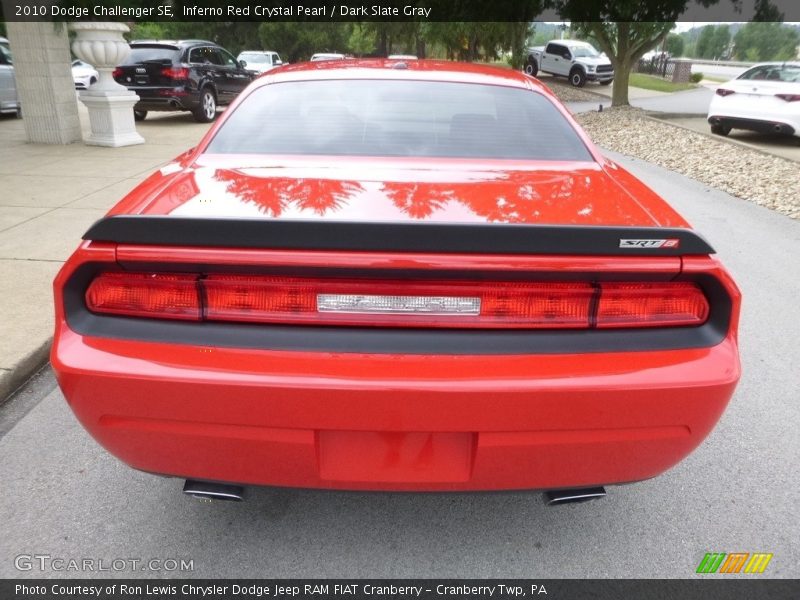 Inferno Red Crystal Pearl / Dark Slate Gray 2010 Dodge Challenger SE