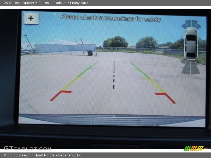 White Platinum / Ebony Black 2018 Ford Explorer XLT
