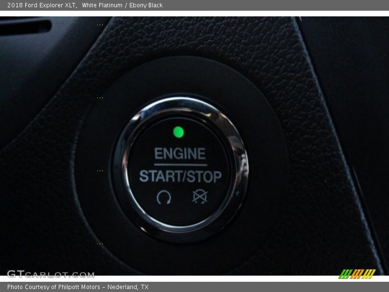 White Platinum / Ebony Black 2018 Ford Explorer XLT