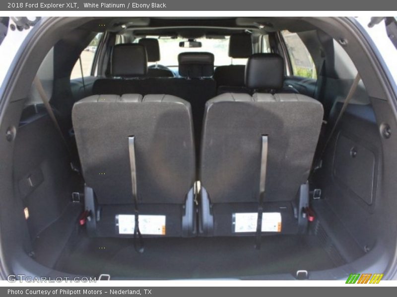 White Platinum / Ebony Black 2018 Ford Explorer XLT