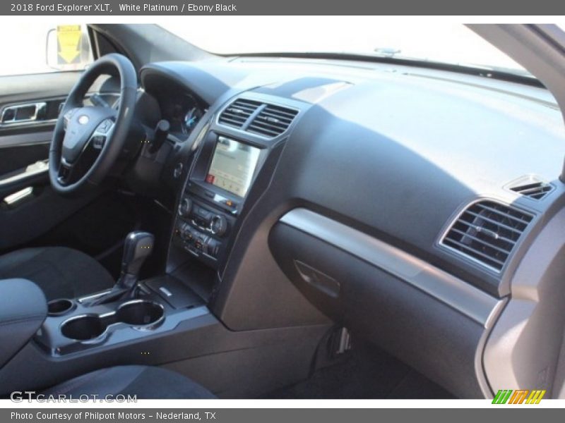 White Platinum / Ebony Black 2018 Ford Explorer XLT
