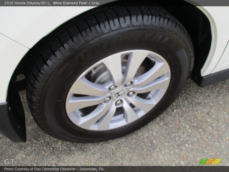 White Diamond Pearl / Gray 2016 Honda Odyssey EX-L