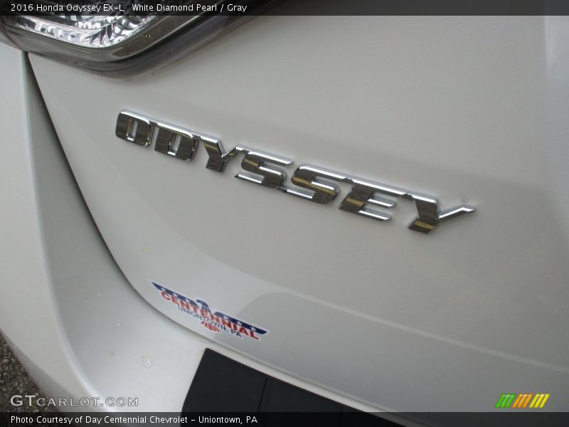 White Diamond Pearl / Gray 2016 Honda Odyssey EX-L