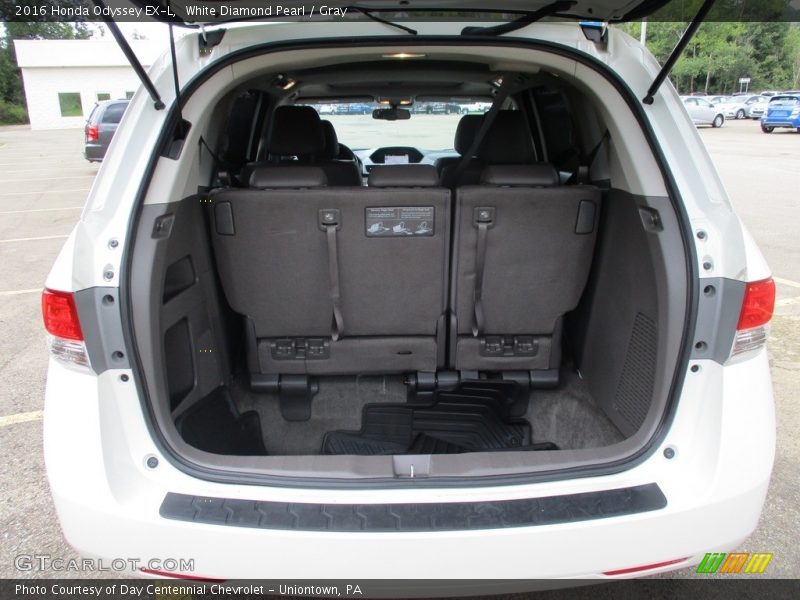 White Diamond Pearl / Gray 2016 Honda Odyssey EX-L