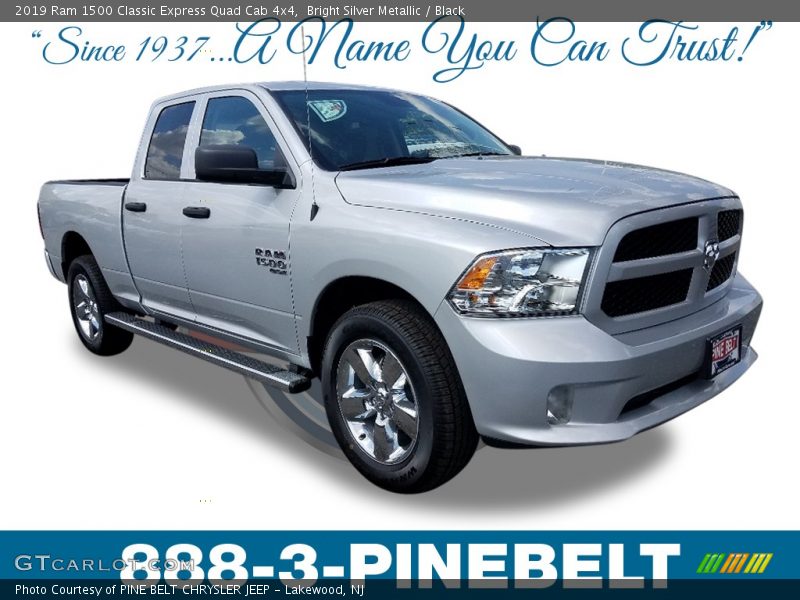 Bright Silver Metallic / Black 2019 Ram 1500 Classic Express Quad Cab 4x4