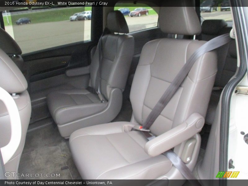 White Diamond Pearl / Gray 2016 Honda Odyssey EX-L