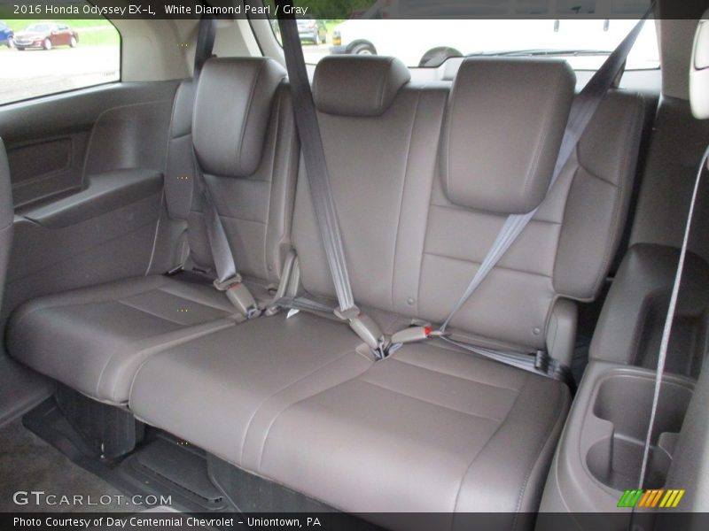White Diamond Pearl / Gray 2016 Honda Odyssey EX-L