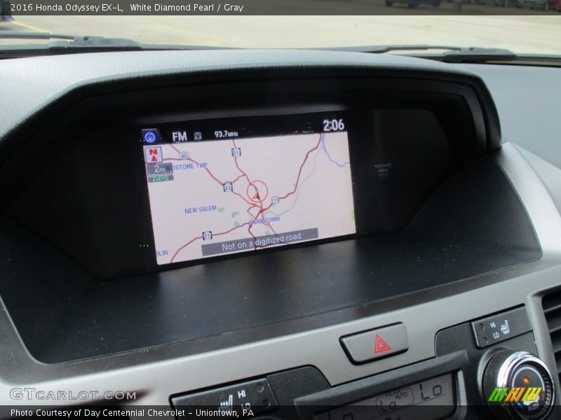 White Diamond Pearl / Gray 2016 Honda Odyssey EX-L