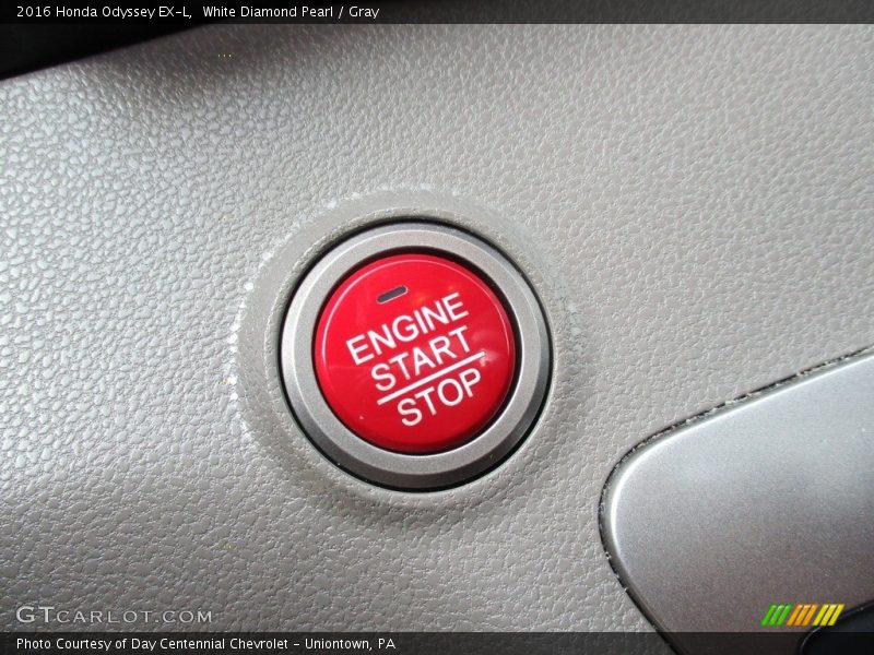 White Diamond Pearl / Gray 2016 Honda Odyssey EX-L