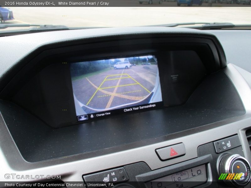 White Diamond Pearl / Gray 2016 Honda Odyssey EX-L