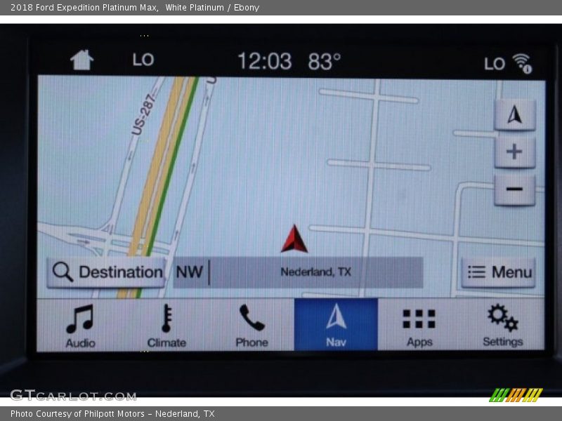 Navigation of 2018 Expedition Platinum Max